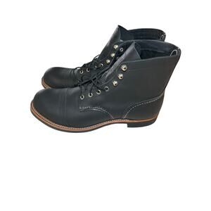 Red Wing Heritage Classic 6" Iron Ranger Boot #8084 Black Made in USA size 12D M